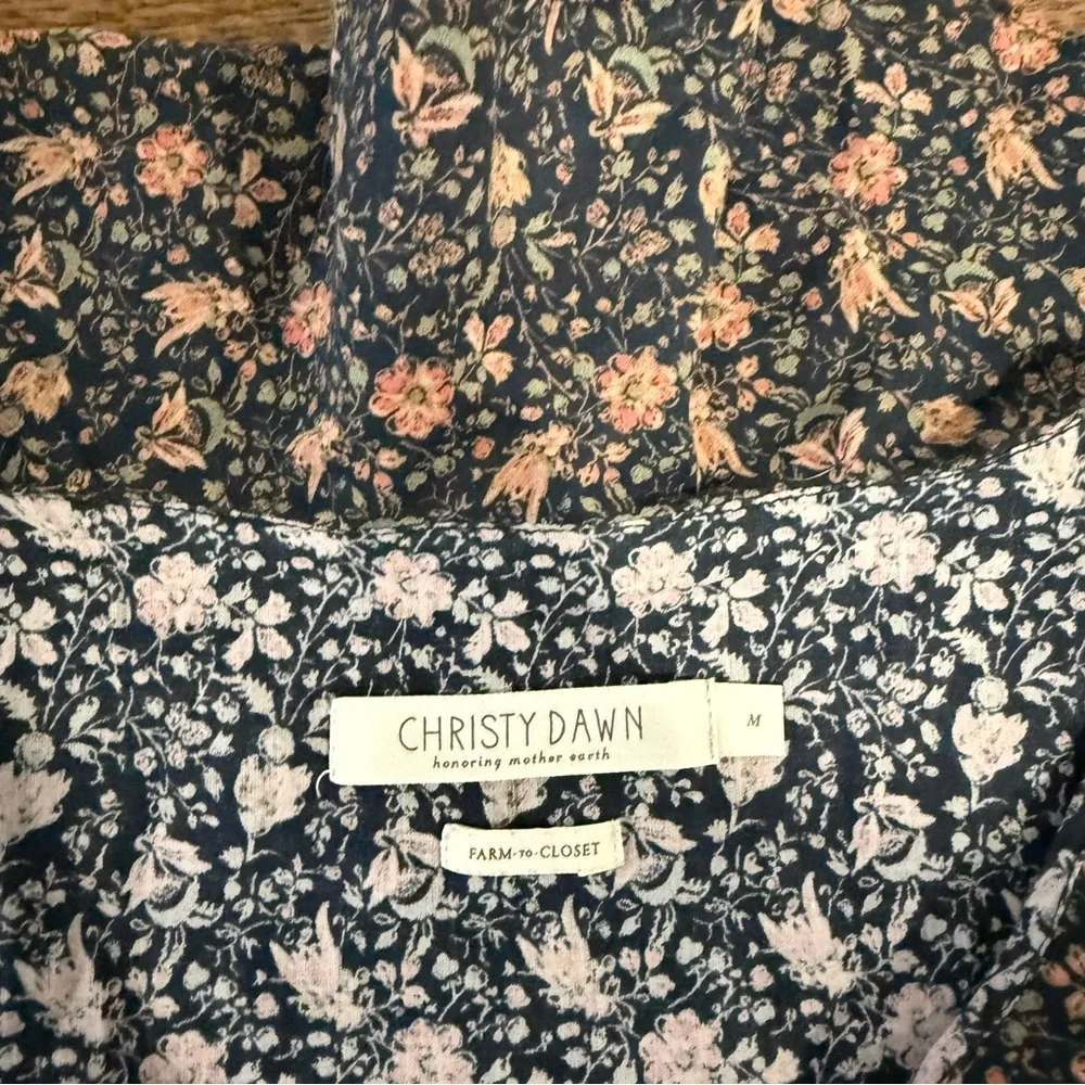 Christy Dawn The Genevieve Blouse Floral Puff Sleeve Top